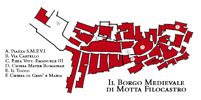 Mappa Borgo Medievale di Motta Filocastro